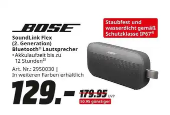 MediaMarkt Bose soundlink flex (2. generation) bluetooth lautsprecher Angebot