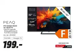 MediaMarkt Peaq ptv 32gqf-5024c 32” qled tv Angebot