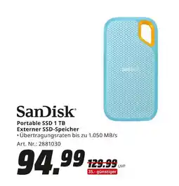 MediaMarkt Sandisk portable ssd 1 tb Angebot