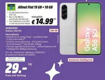 MediaMarkt Samsung galaxy a56 5g Angebot