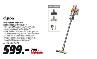 MediaMarkt Dyson v15 detect absolute kabelloser akkusauger Angebot
