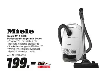 MediaMarkt Miele guard m1 s 8380 bodenstaubsauger mit beutel Angebot