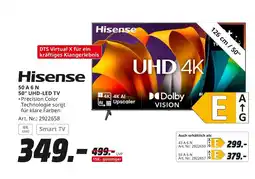 MediaMarkt Hisense 50 a 6 n Angebot