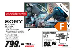MediaMarkt Sony kd 65 x 75 wl 65” led tv Angebot