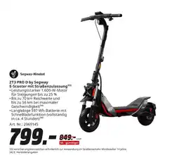 MediaMarkt Segway-ninebot zt3 pro d by segway e-scooter mit straßenzulassung Angebot