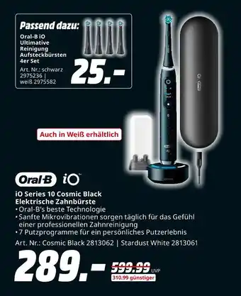 MediaMarkt Oral-b io series 10 cosmic black elektrische zahnbürste Angebot