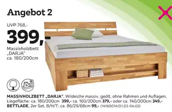 Mömax Massivholzbett „darja“ Angebot