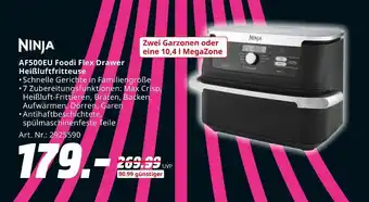 MediaMarkt Ninja af500eu foodi flex drawer heißluftfritteuse Angebot