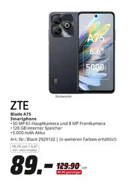 MediaMarkt Zte blade a75 Angebot
