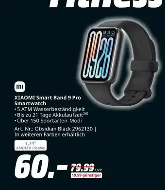 MediaMarkt Xiaomi smart band 9 pro smartwatch Angebot
