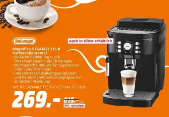 MediaMarkt Delonghi magnifica s ecam21.116.b kaffeevollautomat Angebot