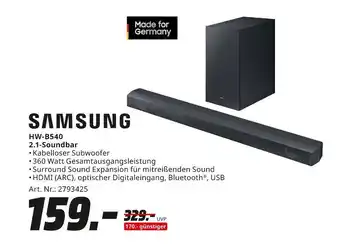 MediaMarkt Samsung hw-b540 2.1-soundbar Angebot
