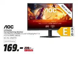 MediaMarkt Aoc curved gaming-monitor c27g4zxe Angebot