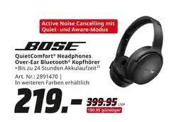 MediaMarkt Bose quietcomfort headphones over-ear bluetooth kopfhörer Angebot