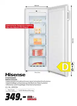 MediaMarkt Hisense fv191n4awd gefrierschrank Angebot