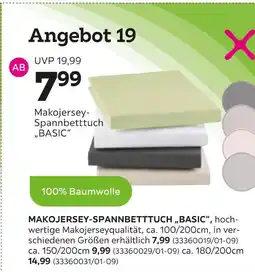 Mömax Makojersey-spannbetttuch „basic“ Angebot