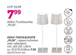 Mömax Akku-tischleuchte „plisi“ Angebot