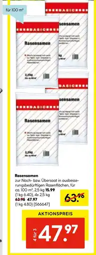 Hellweg Basic rasensamen Angebot