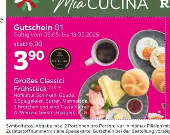 Mömax Großes classici frühstück Angebot