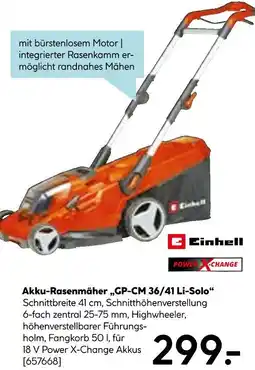 Hellweg Einhell akku-rasenmäher „gp-cm 36/41 li-solo“ Angebot