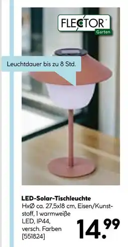 Hellweg Flector led-solar-tischleuchte Angebot