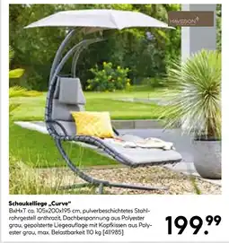 Hellweg Haveson schaukelliege „curve“ Angebot