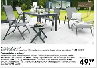 Hellweg Haveson gartentisch bergamo oder gartenmöbelserie atlanta Angebot