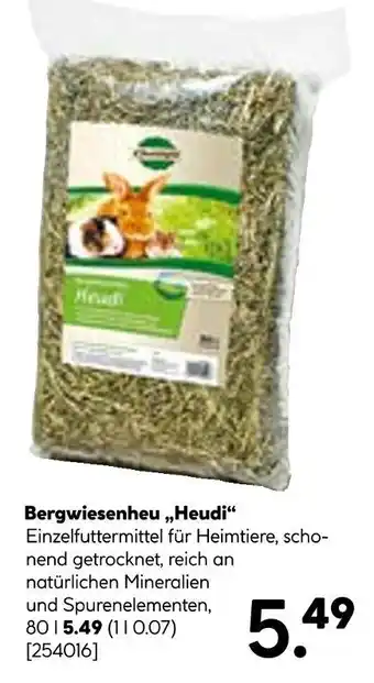 Hellweg Bergwiesenheu „heudi“ Angebot