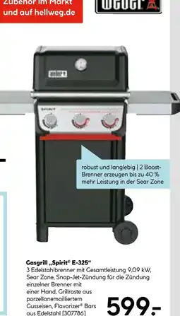 Hellweg Weber gasgrill „spirit e-325“ Angebot