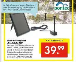 Hellweg Pontec solar-wasserspielset „pondosolar 150“ Angebot