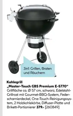 Hellweg Kohlegrill master-touch gbs premium e-5770 Angebot
