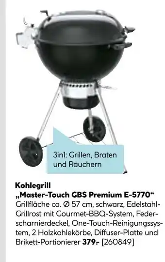 Hellweg Kohlegrill master-touch gbs premium e-5770 Angebot