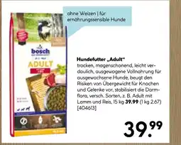 Hellweg Bosch hundefutter „adult“ Angebot
