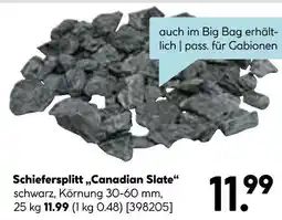 Hellweg Schiefersplitt „canadian slate“ Angebot