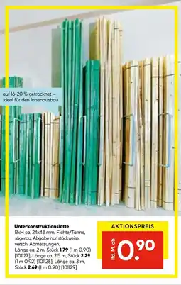 Hellweg Unterkonstruktionslatte Angebot