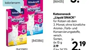 Hellweg Vitakraft katzensnack liquid snack Angebot