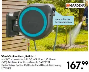 Hellweg Gardena wand-schlauchbox „rollup l“ Angebot