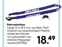 Hellweg Fischer fahrradschloss Angebot