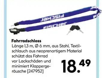 Hellweg Fischer fahrradschloss Angebot