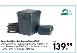 Hellweg Pontec durchlauffilter-set „pondoclear 4000“ Angebot