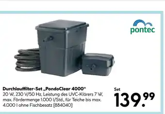 Hellweg Pontec durchlauffilter-set „pondoclear 4000“ Angebot