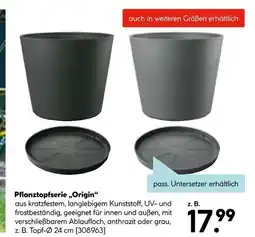 Hellweg Pflanztopfserie „origin“ Angebot