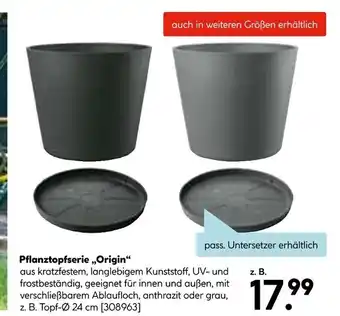 Hellweg Pflanztopfserie „origin“ Angebot