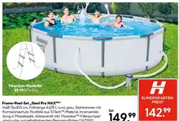 Hellweg Flowclear frame-pool-set „steel pro max“ Angebot