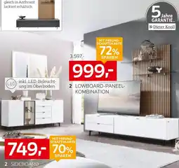 XXXLutz Dieter knoll lowboard-paneel-kombination oder sideboard Angebot