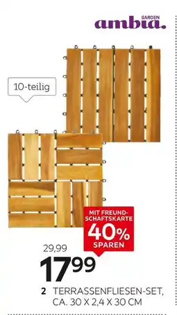 XXXLutz Ambia garden terrassenfliesen-set „akazie“ & „akazie quattro“ Angebot