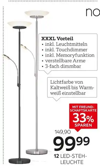 XXXLutz Novel led-stehleuchte Angebot