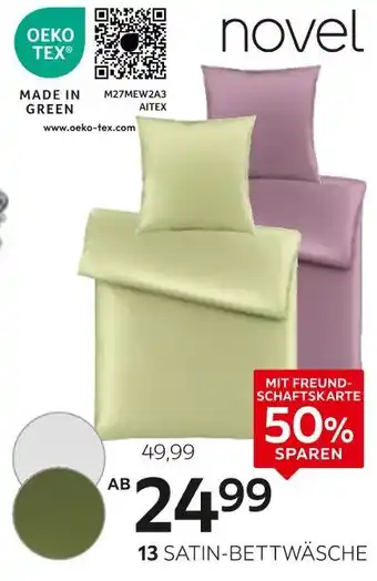 XXXLutz Novel satin-bettwäsche-garnitur „segesta“ Angebot
