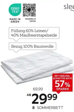 XXXLutz Sleeptex sommerbett „attu“ Angebot