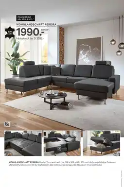 Kabs Polsterwelt Echt leder wohnlandschaft pereira Angebot